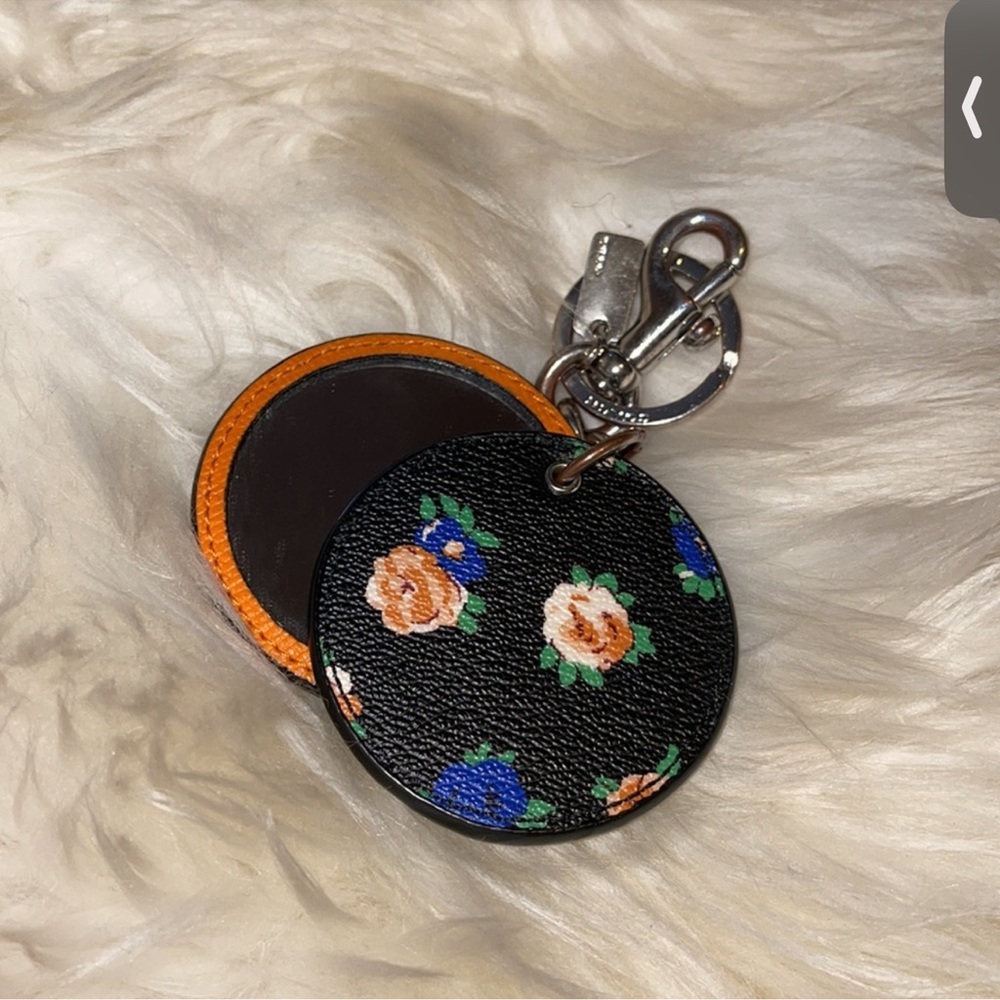 Coach mirrored keychain